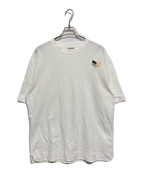 JIL SANDER（ジルサンダー）JIL SANDER (ジルサンダー) ワンポイントTシャツ ホワイト サイズ:XLの古着・服飾アイテム