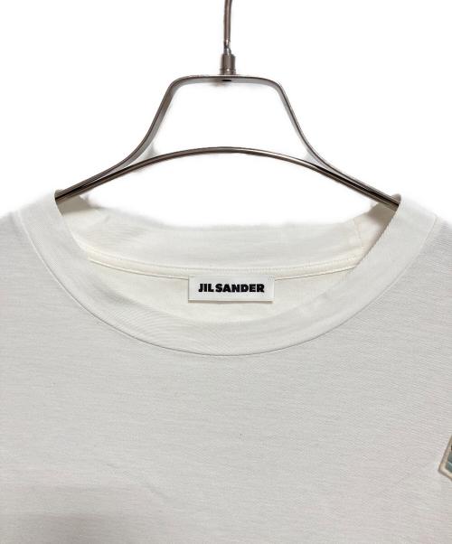 JIL SANDER（ジルサンダー）JIL SANDER (ジルサンダー) ワンポイントTシャツ ホワイト サイズ:XLの古着・服飾アイテム