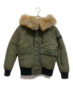 DIESELディーゼル）の古着「ファー付きボンバージャケット」｜オリーブ
