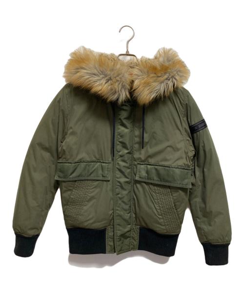 DIESEL（ディーゼル）DIESEL (ディーゼル) ファー付きボンバージャケット オリーブ サイズ:XSの古着・服飾アイテム