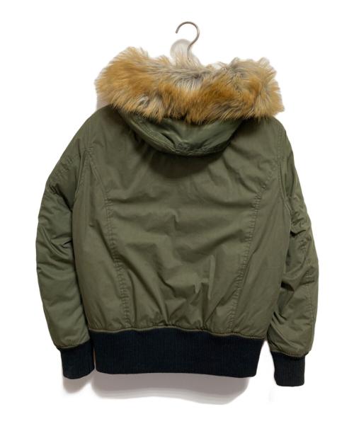 DIESEL（ディーゼル）DIESEL (ディーゼル) ファー付きボンバージャケット オリーブ サイズ:XSの古着・服飾アイテム