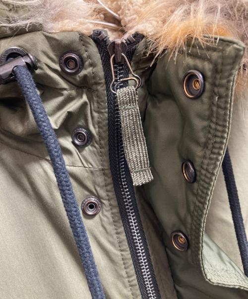 DIESEL（ディーゼル）DIESEL (ディーゼル) ファー付きボンバージャケット オリーブ サイズ:XSの古着・服飾アイテム