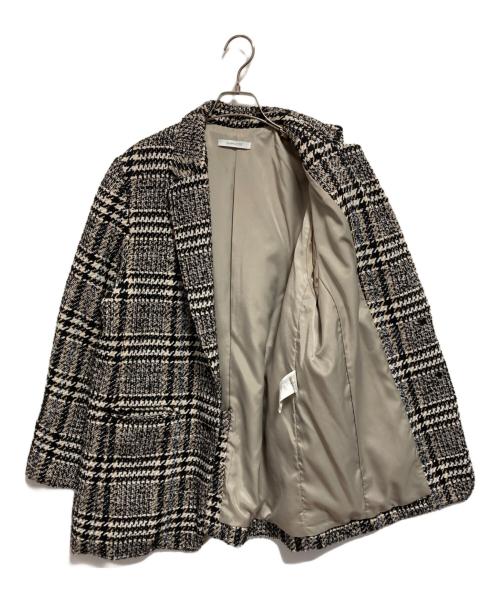 SIMPLICITE（シンプリシテ）SIMPLICITE (シンプリシテ) ツイーディー2Bニュアンスジャケット ブラック×ベージュ サイズ:-の古着・服飾アイテム