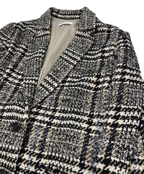 SIMPLICITE（シンプリシテ）SIMPLICITE (シンプリシテ) ツイーディー2Bニュアンスジャケット ブラック×ベージュ サイズ:-の古着・服飾アイテム