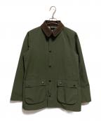 Barbourバブアー）の古着「BEDALE SL 2LAYER NO WAX ジャケット」｜グリーン