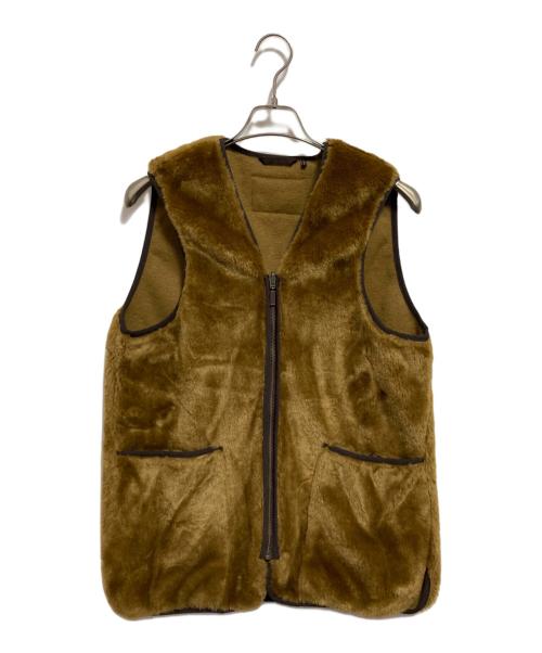 Barbour（バブアー）Barbour (バブアー) SL FUR LINER ベスト ベージュ サイズ:38の古着・服飾アイテム
