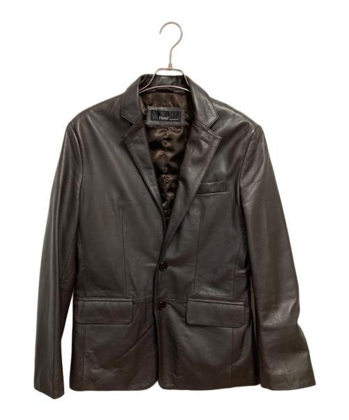 Haruf（ハルフ）haruf (ハルフ) レザージャケット ブラウン サイズ:Mの古着・服飾アイテム