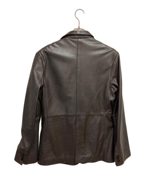 Haruf（ハルフ）haruf (ハルフ) レザージャケット ブラウン サイズ:Mの古着・服飾アイテム