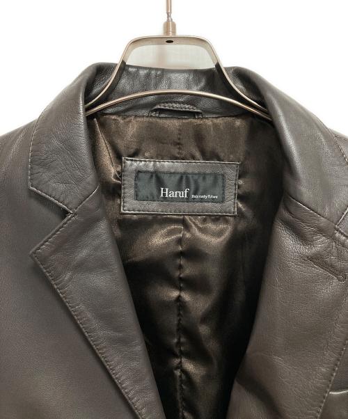 Haruf（ハルフ）haruf (ハルフ) レザージャケット ブラウン サイズ:Mの古着・服飾アイテム