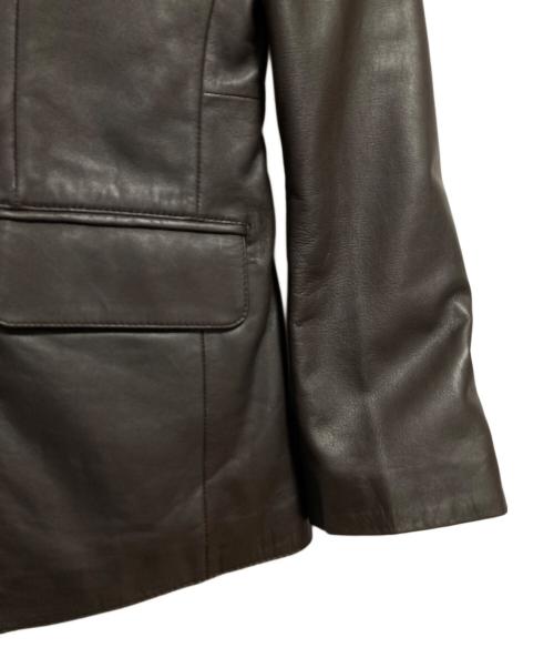 Haruf（ハルフ）haruf (ハルフ) レザージャケット ブラウン サイズ:Mの古着・服飾アイテム