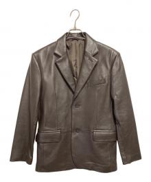 GREENGATES（グリーンゲイツ）の古着「レザージャケット」｜ブラウン