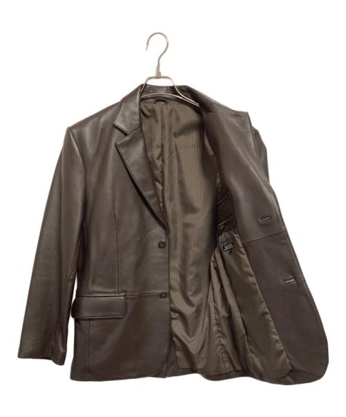 GREENGATES（グリーンゲイツ）GREENGATES (グリーンゲイツ) レザージャケット ブラウン サイズ:Mの古着・服飾アイテム