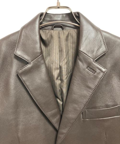 GREENGATES（グリーンゲイツ）GREENGATES (グリーンゲイツ) レザージャケット ブラウン サイズ:Mの古着・服飾アイテム
