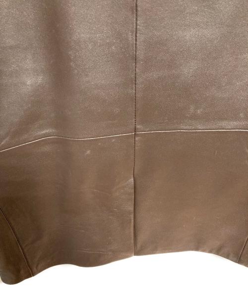 GREENGATES（グリーンゲイツ）GREENGATES (グリーンゲイツ) レザージャケット ブラウン サイズ:Mの古着・服飾アイテム