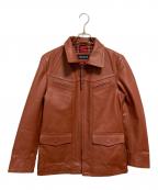 Harufハルフ）の古着「カウレザージャケット」｜ブラウン