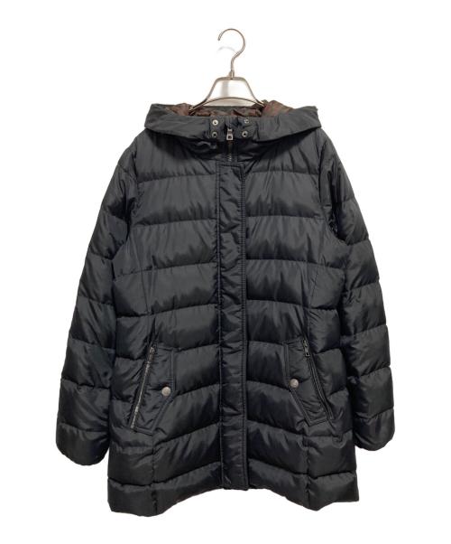 COACH（コーチ）COACH (コーチ) 裏地シグネチャー柄ダウンコート ブラック サイズ:Mの古着・服飾アイテム