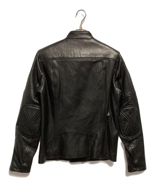 DIESEL Black Gold（ディーゼル ブラック ゴールド）DIESEL Black Gold (ディーゼル ブラック ゴールド) LUNT ラムレザージャケット ブラック サイズ:40の古着・服飾アイテム