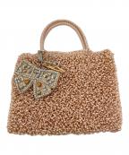 ANTEPRIMAアンテプリマ）の古着「リボンチャーム付きミニワイヤーバッグ」｜ベージュ