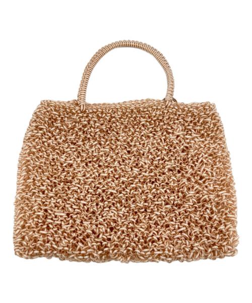 ANTEPRIMA（アンテプリマ）ANTEPRIMA (アンテプリマ) リボンチャーム付きミニワイヤーバッグ ベージュの古着・服飾アイテム