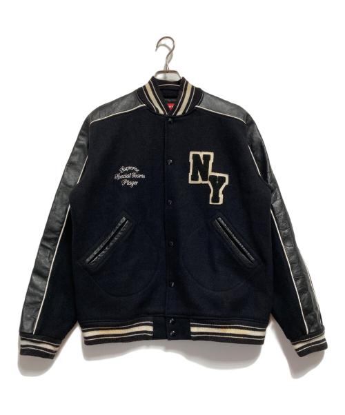 SUPREME（シュプリーム）Supreme (シュプリーム) 03AW Varsity Jacket ブラック サイズ:Lの古着・服飾アイテム