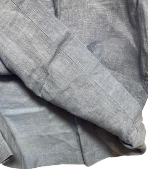 EMPORIO ARMANI（エンポリオ アルマーニ）EMPORIO ARMANI (エンポリオ アルマーニ) リネンプルオーバーシャツ ブルー サイズ:Lの古着・服飾アイテム