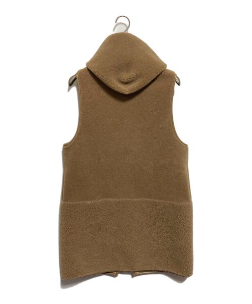 THE PAUSE（ザポーズ）THE PAUSE (ザポーズ) ボアフードロングジレ ベージュ サイズ:FREEの古着・服飾アイテム