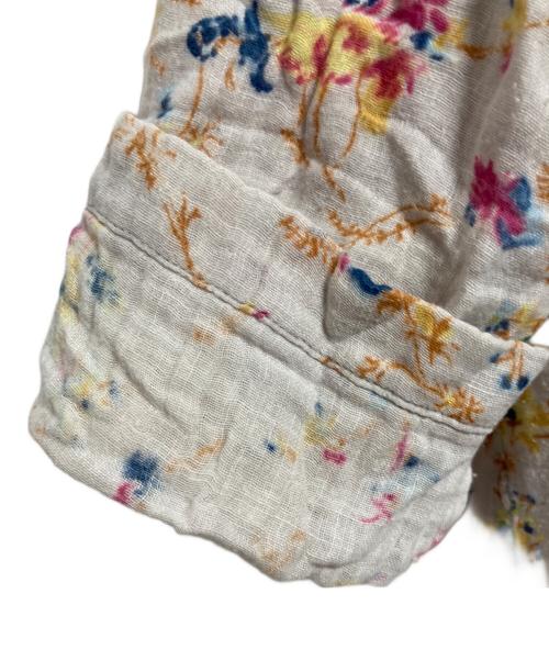 45R（フォーティファイブ・アール）45R (フォーティファイブ・アール) インドカディフレアブラウス ベージュの古着・服飾アイテム