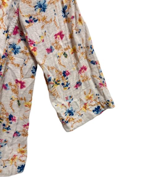 45R（フォーティファイブ・アール）45R (フォーティファイブ・アール) インドカディフレアブラウス ベージュの古着・服飾アイテム