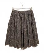 45Rフォーティファイブ・アール）の古着「小花柄ラップスカート」｜ネイビー×ベージュ