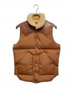 RockyMountainFeatherBedロッキーマウンテンフェザーベッド）の古着「ダウンベスト」｜ブラウン