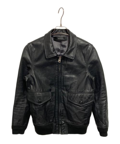 AMERICAN RAG CIE（アメリカンラグシー）AMERICAN RAG CIE (アメリカンラグシー) レザージャケット ブラック サイズ:1の古着・服飾アイテム