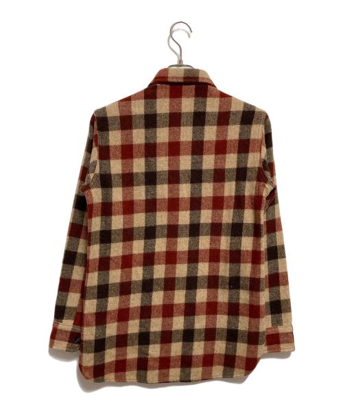 WOOLRICH（ウールリッチ）WOOLRICH (ウールリッチ) 70sウールチェックシャツ ベージュ サイズ:Sの古着・服飾アイテム