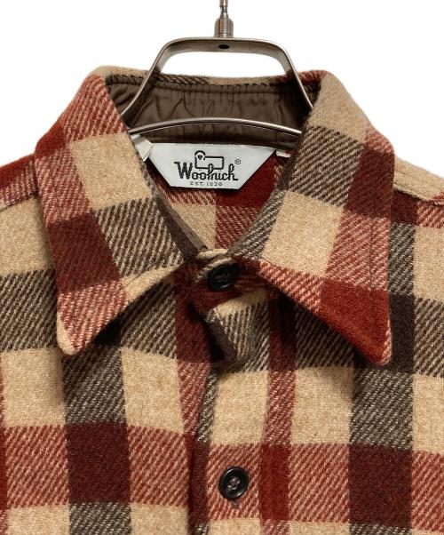 WOOLRICH（ウールリッチ）WOOLRICH (ウールリッチ) 70sウールチェックシャツ ベージュ サイズ:Sの古着・服飾アイテム