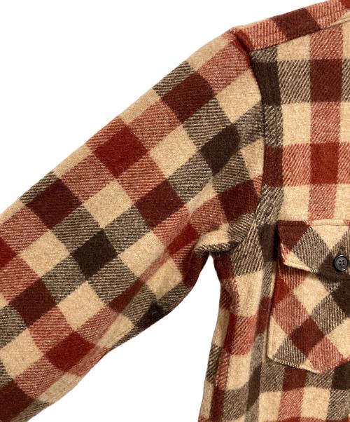 WOOLRICH（ウールリッチ）WOOLRICH (ウールリッチ) 70sウールチェックシャツ ベージュ サイズ:Sの古着・服飾アイテム