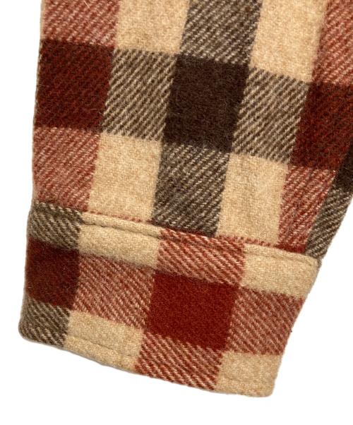 WOOLRICH（ウールリッチ）WOOLRICH (ウールリッチ) 70sウールチェックシャツ ベージュ サイズ:Sの古着・服飾アイテム