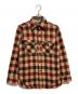 WOOLRICH（ウールリッチ）の古着「70sウールチェックシャツ」｜ベージュ