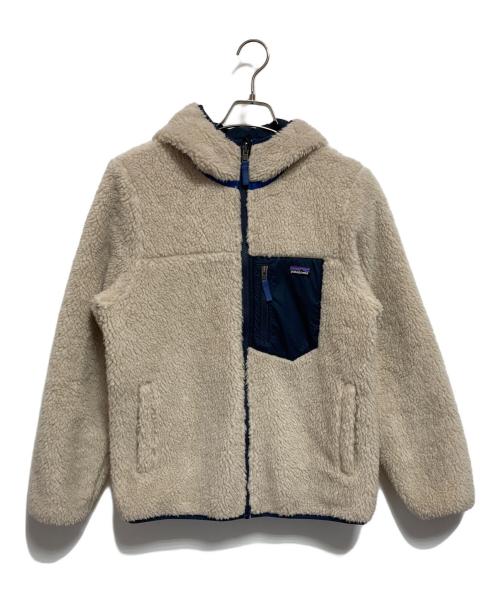 Patagonia（パタゴニア）Patagonia (パタゴニア) Ks' Reversible Ready Freddy Hoody ベージュ サイズ:XXL 16-18の古着・服飾アイテム