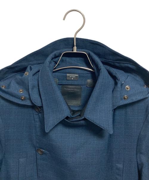 Norwegian Rain（ノルウェージャンレイン）Norwegian Rain (ノルウェージャンレイン) フーデッドトレンチコート ブルー サイズ:Sの古着・服飾アイテム