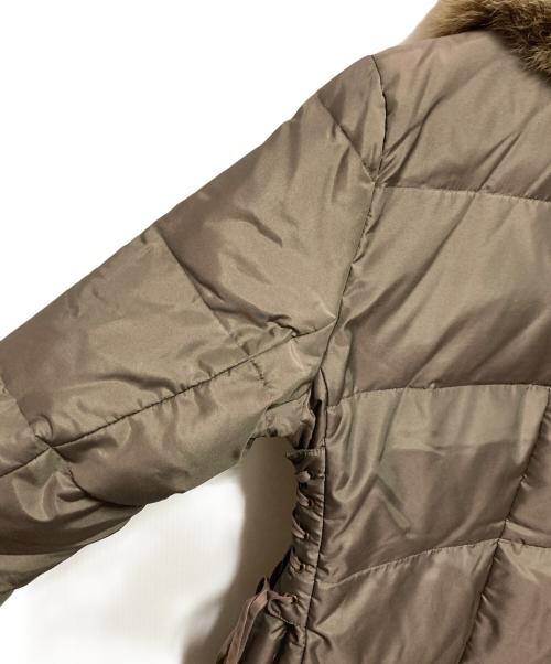 Leilian（レリアン）LEILIAN (レリアン) フォックスファー付ダウンコート カーキ サイズ:11の古着・服飾アイテム