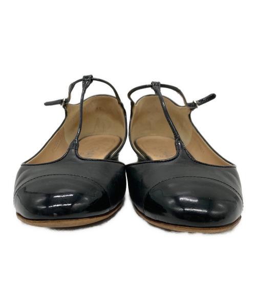 CHANEL（シャネル）CHANEL (シャネル) ストラップパンプス ブラック サイズ:37の古着・服飾アイテム