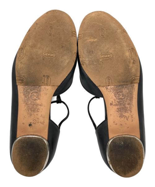 CHANEL（シャネル）CHANEL (シャネル) ストラップパンプス ブラック サイズ:37の古着・服飾アイテム