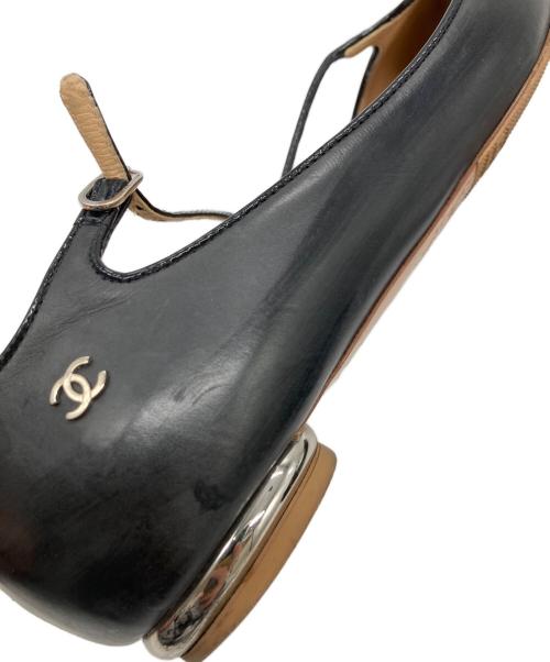 CHANEL（シャネル）CHANEL (シャネル) ストラップパンプス ブラック サイズ:37の古着・服飾アイテム