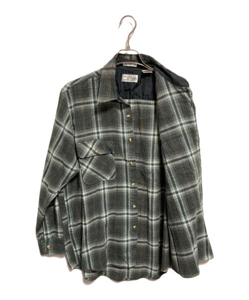 SEARS ROEBUCK（シアーズローバック）SEARS ROEBUCK (シアーズローバック) 90’S チェックシャツ グレー サイズ:Lの古着・服飾アイテム