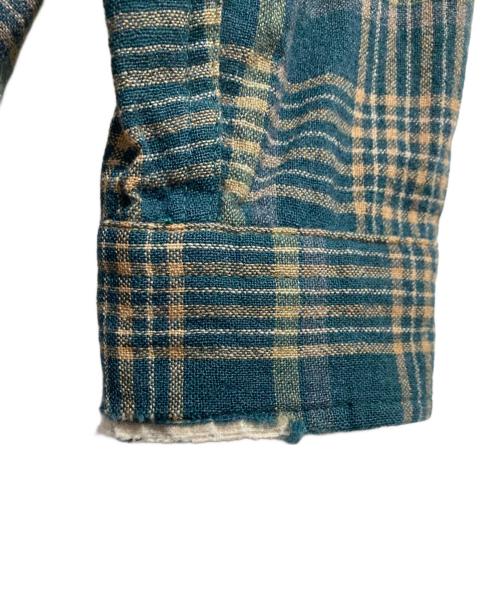 PENDLETON（ペンドルトン）PENDLETON (ペンドルトン) 90’S エルボーパッチチェックシャツ グリーン サイズ:Lの古着・服飾アイテム