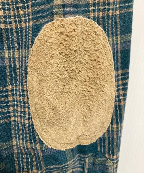 PENDLETON（ペンドルトン）PENDLETON (ペンドルトン) 90’S エルボーパッチチェックシャツ グリーン サイズ:Lの古着・服飾アイテム