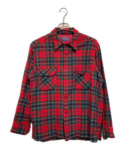 PENDLETON（ペンドルトン）PENDLETON (ペンドルトン) 80’S チェックボードシャツ レッド サイズ:Lの古着・服飾アイテム