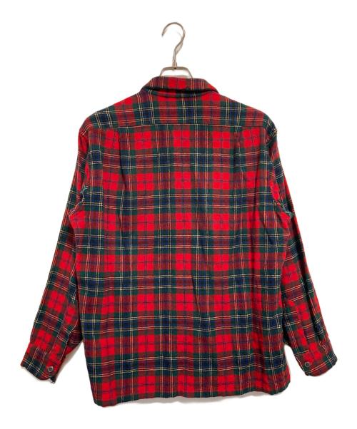 PENDLETON（ペンドルトン）PENDLETON (ペンドルトン) 80’S チェックボードシャツ レッド サイズ:Lの古着・服飾アイテム