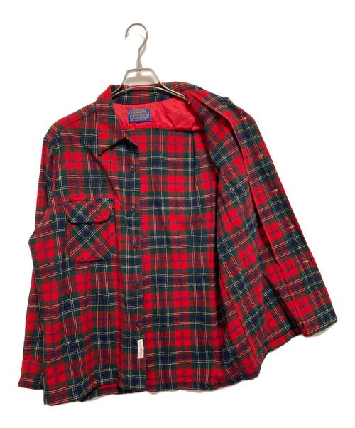 PENDLETON（ペンドルトン）PENDLETON (ペンドルトン) 80’S チェックボードシャツ レッド サイズ:Lの古着・服飾アイテム