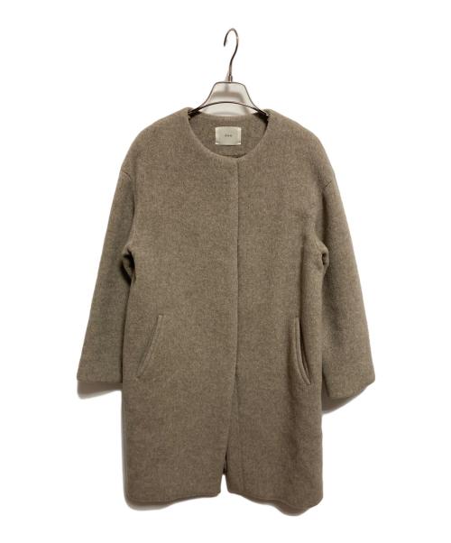 IENA（イエナ）IENA (イエナ) ラムウールノーカラーコート ベージュ サイズ:36の古着・服飾アイテム