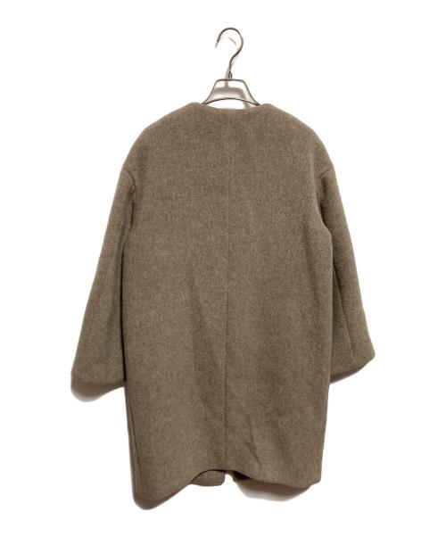 IENA（イエナ）IENA (イエナ) ラムウールノーカラーコート ベージュ サイズ:36の古着・服飾アイテム